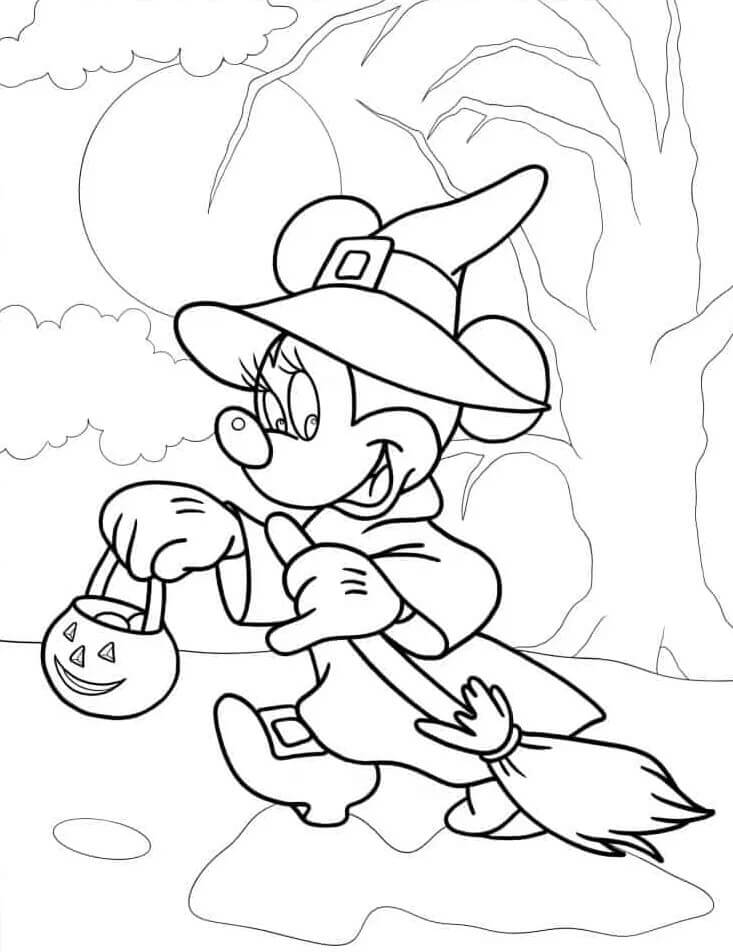 Zdarma Minnie Mouse pro Děti omalovánka