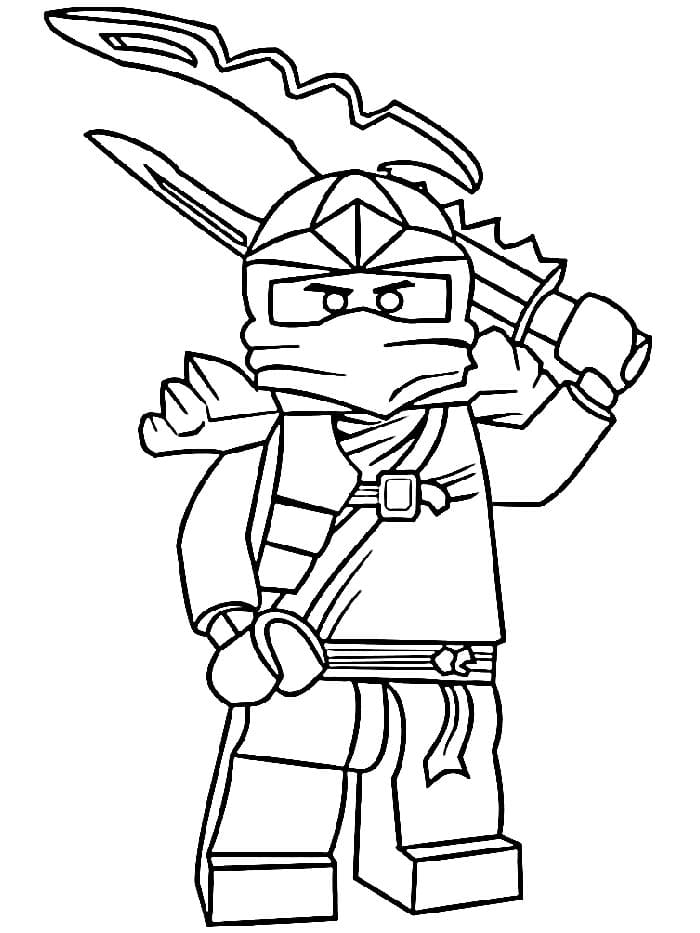 Zdarma Ninjago Tisknutelná omalovánka