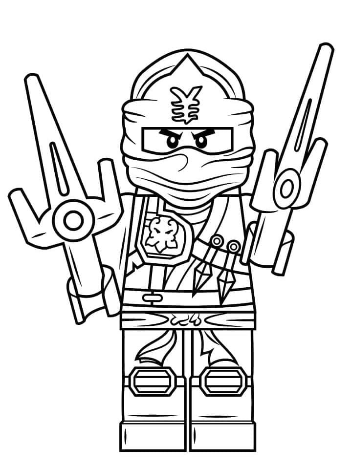 Zdarma Ninjago pro Děti omalovánka