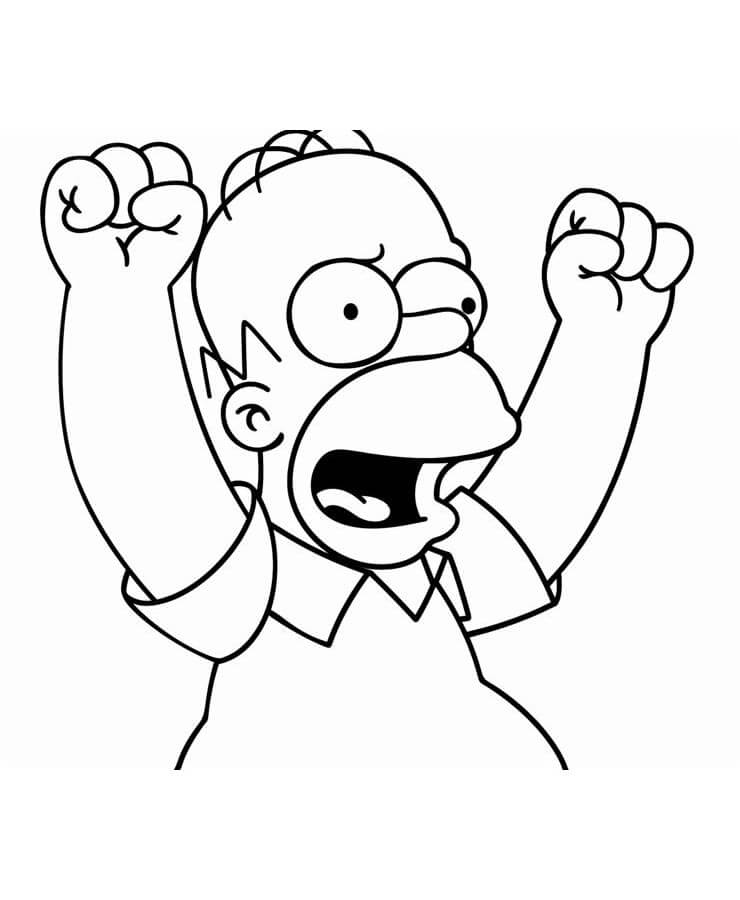 Zdarma Simpsonovi k Vytisknutí omalovánka