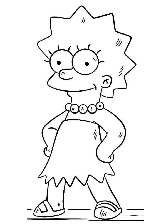 Zdarma Simpsonovi omalovánka