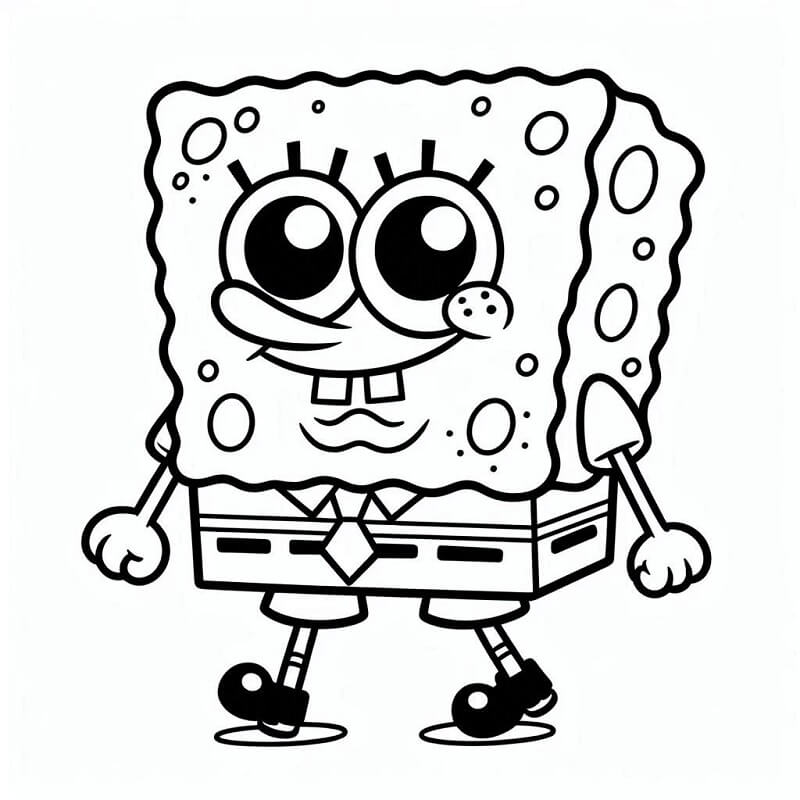 Zdarma Spongebob Obrázek omalovánka