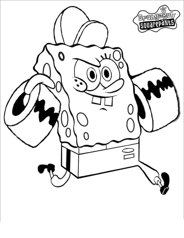 Zdarma Spongebob omalovánka