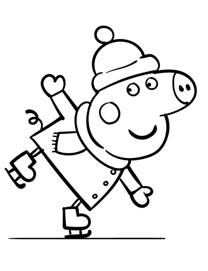 Prasátko Peppa omalovánky