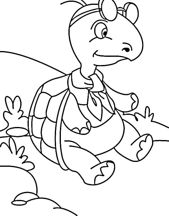 Zdarma Tisknutelná Želva omalovánka