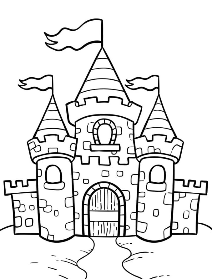 Hrad omalovánky