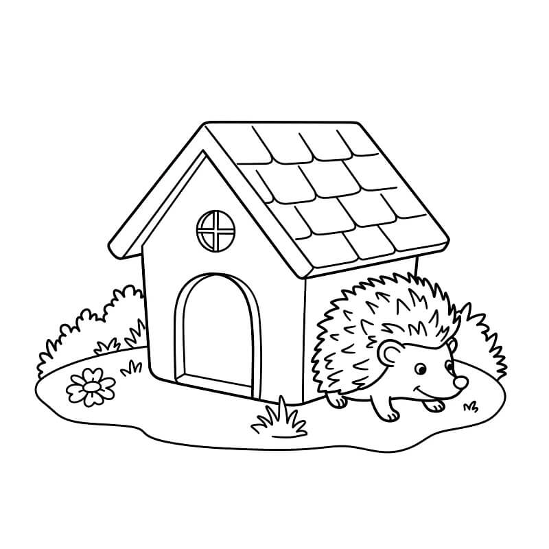 Zdarma Tisknutelný Ježek omalovánka