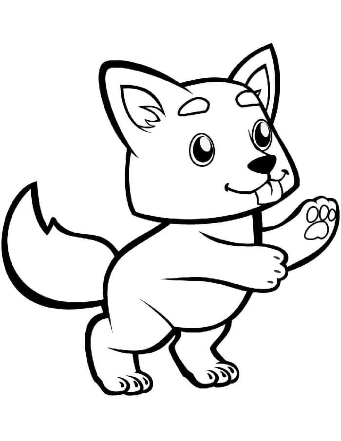 Zdarma Vlk pro Děti omalovánka