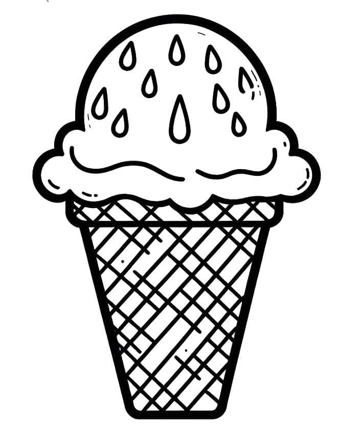 Zdarma Zmrzlina pro Děti omalovánka