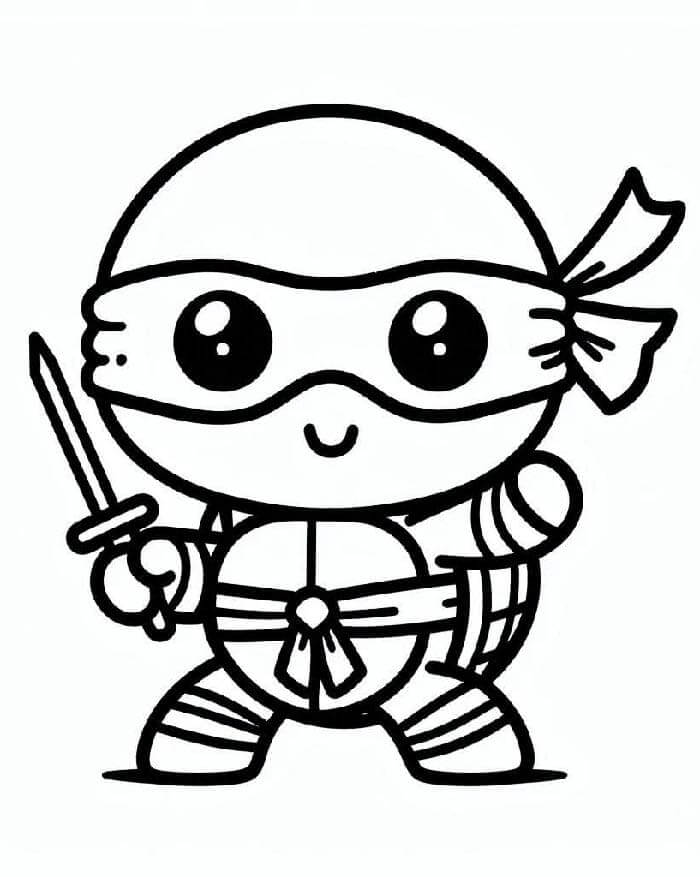 Želvy Ninja 2 omalovánka