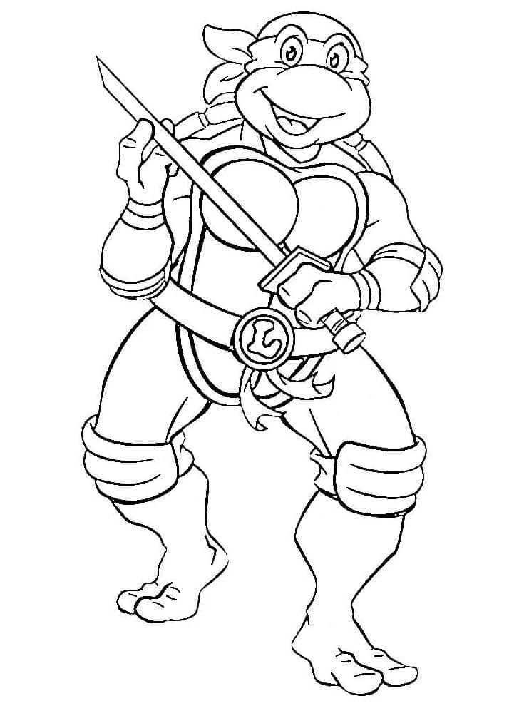 Želvy Ninja 6 omalovánka