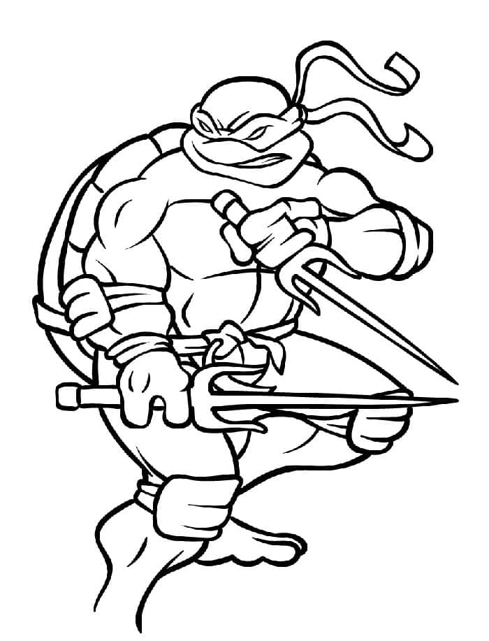Želvy Ninja tisknutelné omalovánka