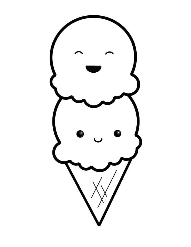 Zmrzlina Zdarma omalovánka