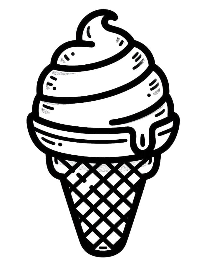 Zmrzlina pro Děti omalovánka