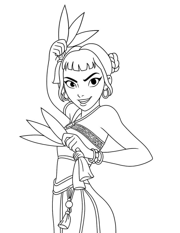 Zoey Kpop Demon Hunters omalovánka