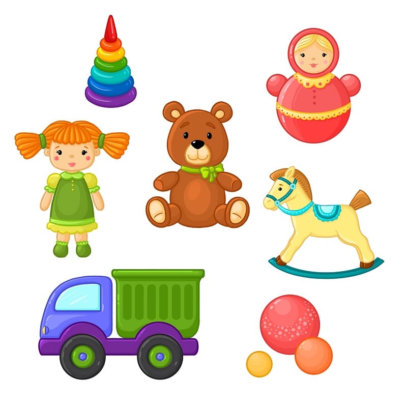 Omalovánky Hračky a panenky