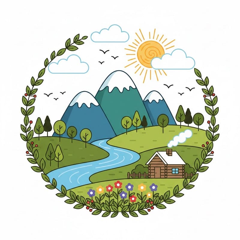 Omalovánky Přírodní a Krajina