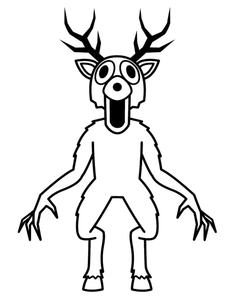 99 nocí v lese pro děti 5 let omalovánka