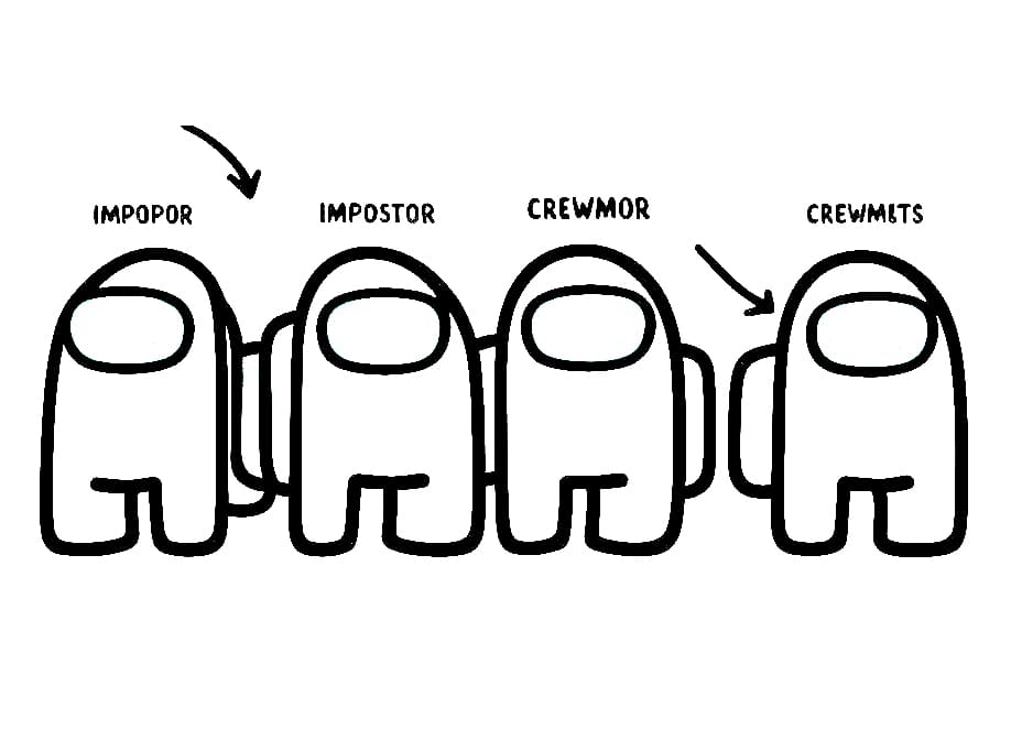 Among Us (1) omalovánka