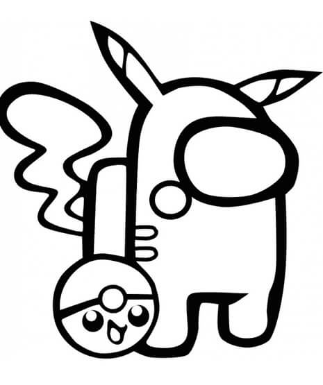 Among Us Tisknutelný Obrázek omalovánka