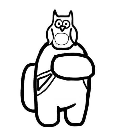 Among Us Zdarma Obrázek omalovánka