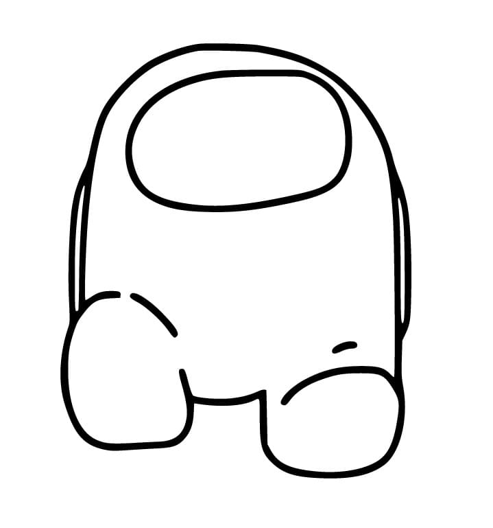 Among Us pro 2leté Děti omalovánka