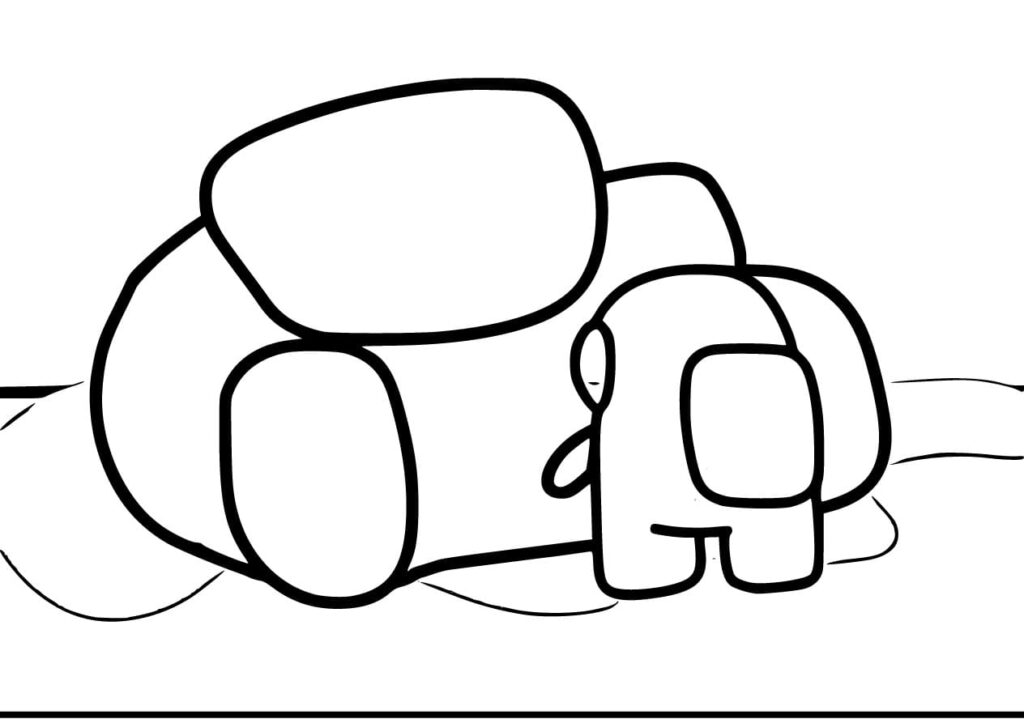 Omalovánka Among Us pro 3leté Děti