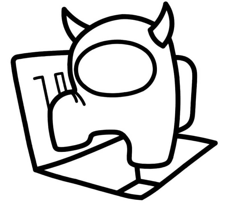 Among Us pro Děti omalovánka