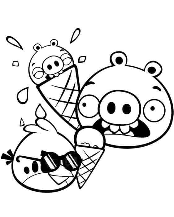 Angry Birds (1) omalovánka