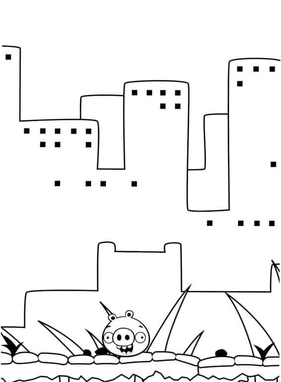 Angry Birds (3) omalovánka