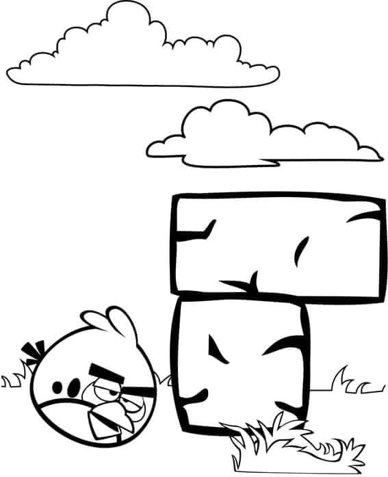Angry Birds (7) omalovánka