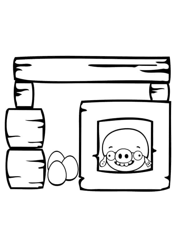 Angry Birds Tisknutelné Zdarma omalovánka