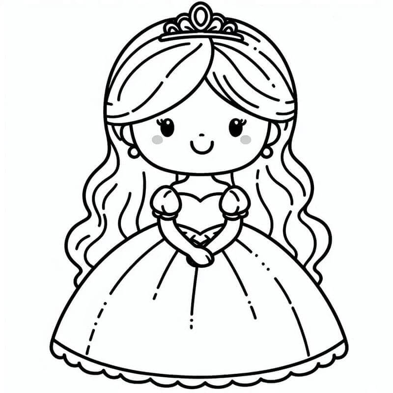 Animovaná Princezna omalovánka