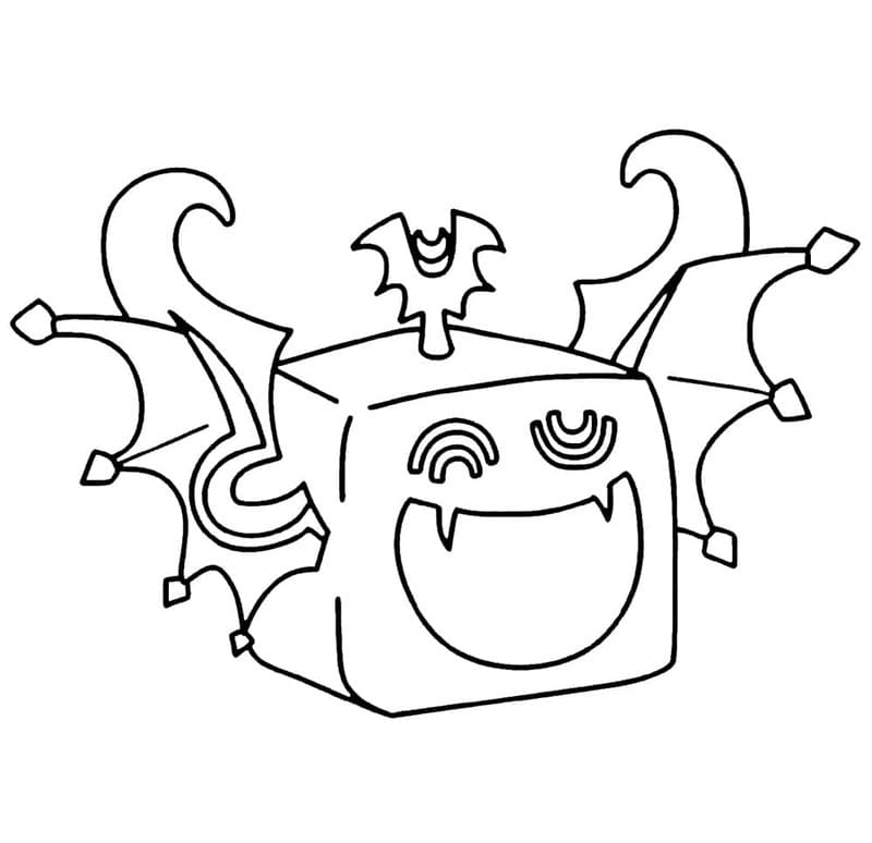 Blox Fruits Bezplatné omalovánka