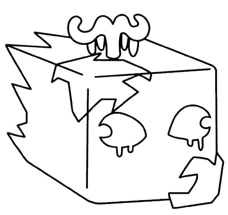 Blox Fruits Pro Děti 2 Roky omalovánka