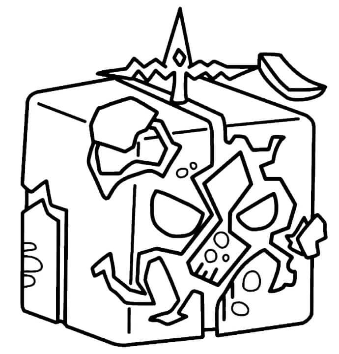 Blox Fruits Pro Děti 4 Roky omalovánka