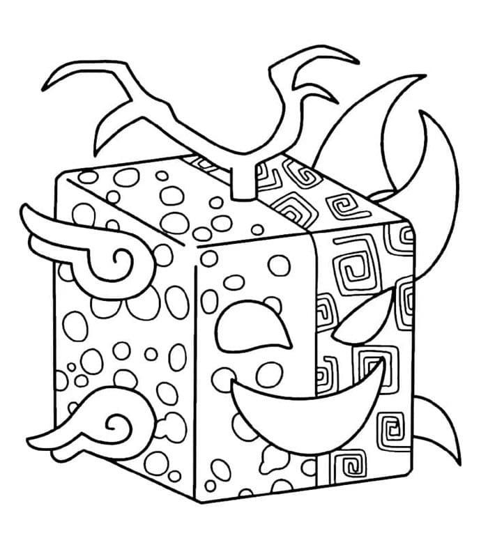 Blox Fruits Vytisknutelné Pro Děti omalovánka