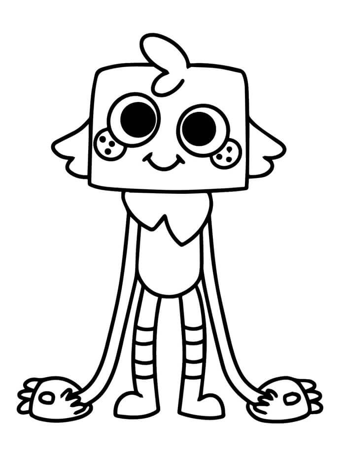 Dandy's World K Vybarvení omalovánka