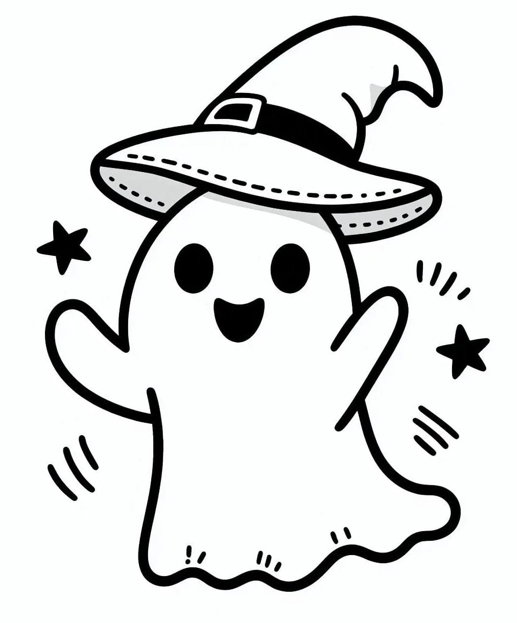 Děsivé Duch omalovánka