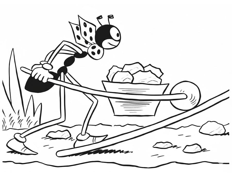 Ferda Mravenec k tisku omalovánka