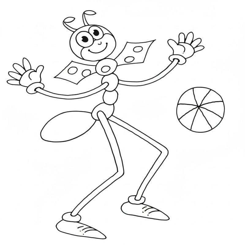 Ferda Mravenec pro děti omalovánka