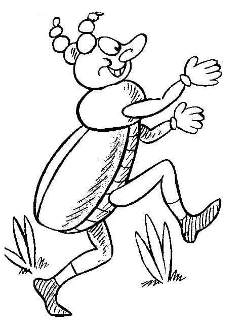 Ferda Mravenec tisknutelný obrázek omalovánka