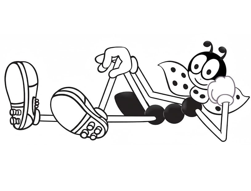 Ferda Mravenec zdarma omalovánka