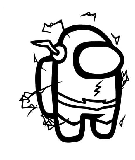 Flash Among Us omalovánka