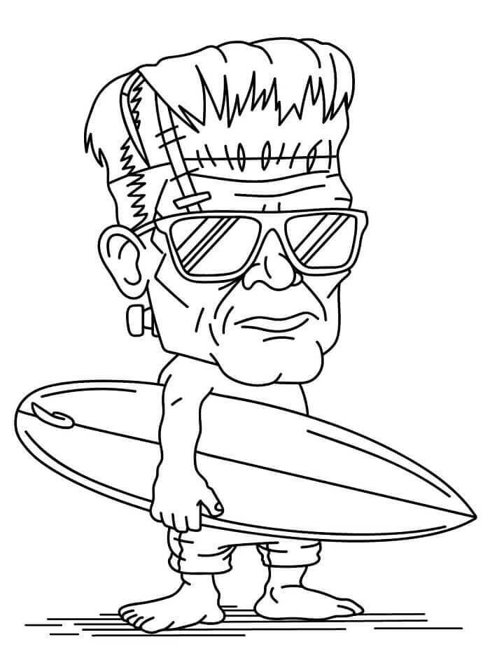 Frankenstein Obrázek omalovánka