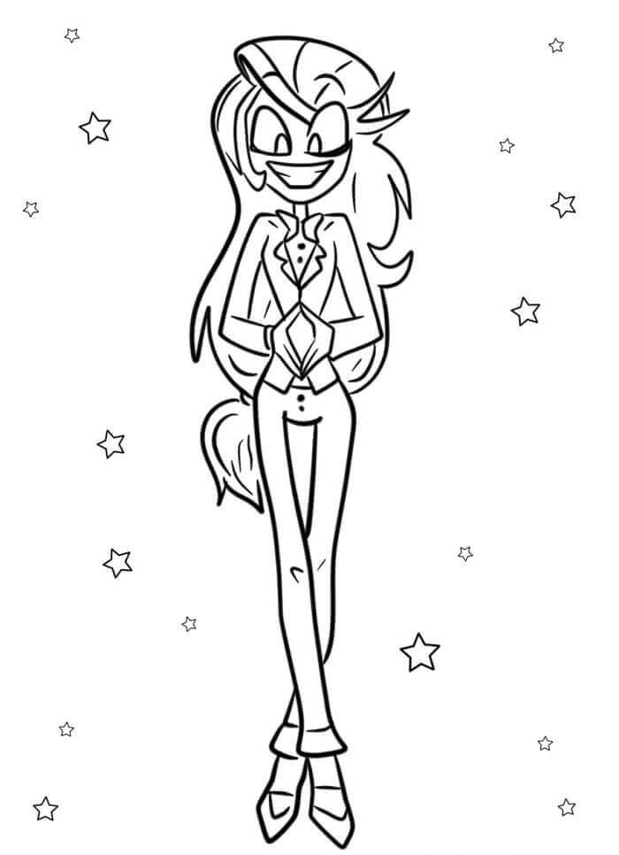 Hazbin Hotel (7) omalovánka