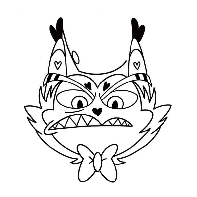 Hazbin Hotel pro 4leté Děti omalovánka