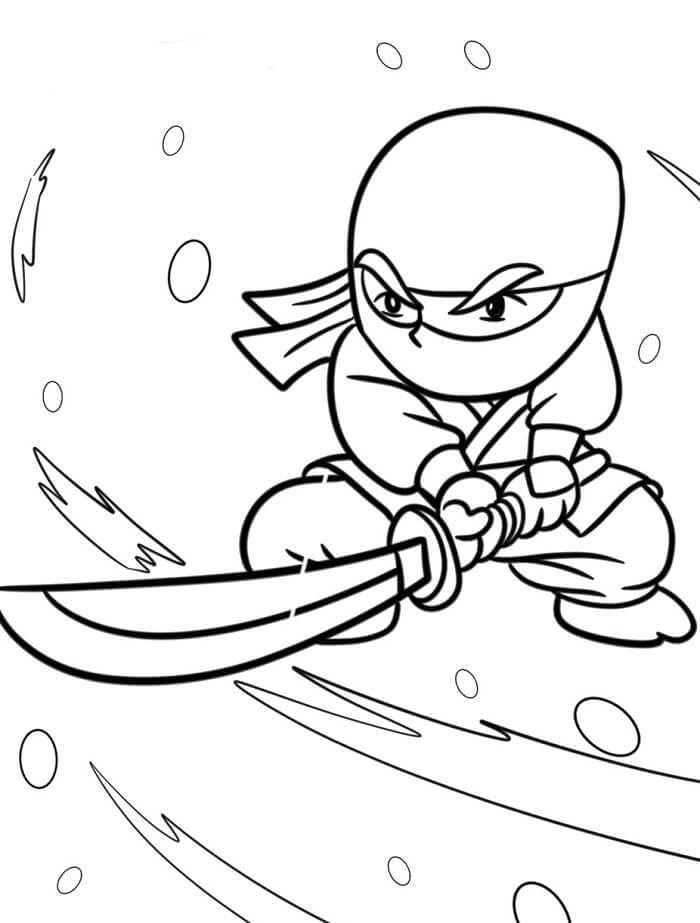 Jeden Ninja omalovánka