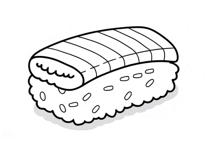 Jedno Sushi omalovánka