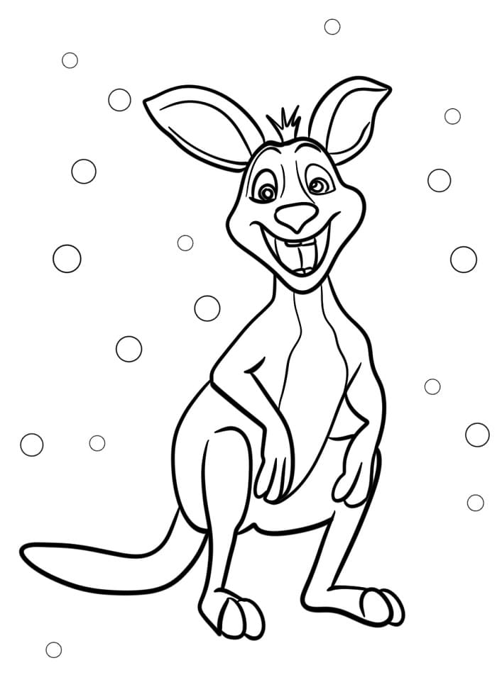 Klokan Zdarma pro Děti omalovánka